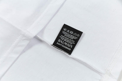 Colorful embroidered pure cotton t-shirt