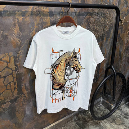 Personalized Horse Print Short Sleeve T-Shirt