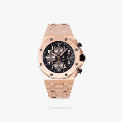 Prestige Atelier Coastal Sport Chronograph 42mm Black Dial Rose Gold 3201