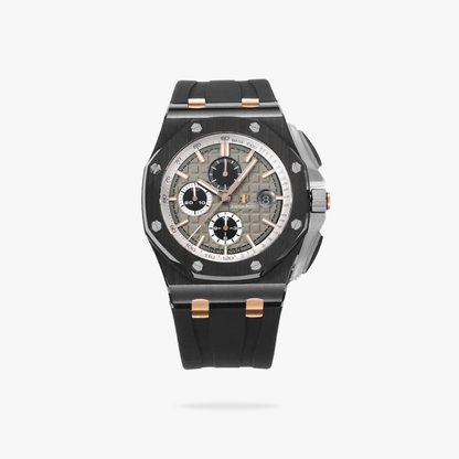 Prestige Atelier Coastal Sport Chronograph 44mm Grey Dial Black Ceramic Rose Gold 1178