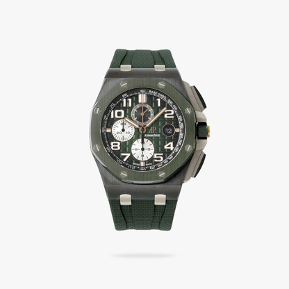 Prestige Atelier Coastal Sport Chronograph 44mm Green Dial Black Ceramic 7439