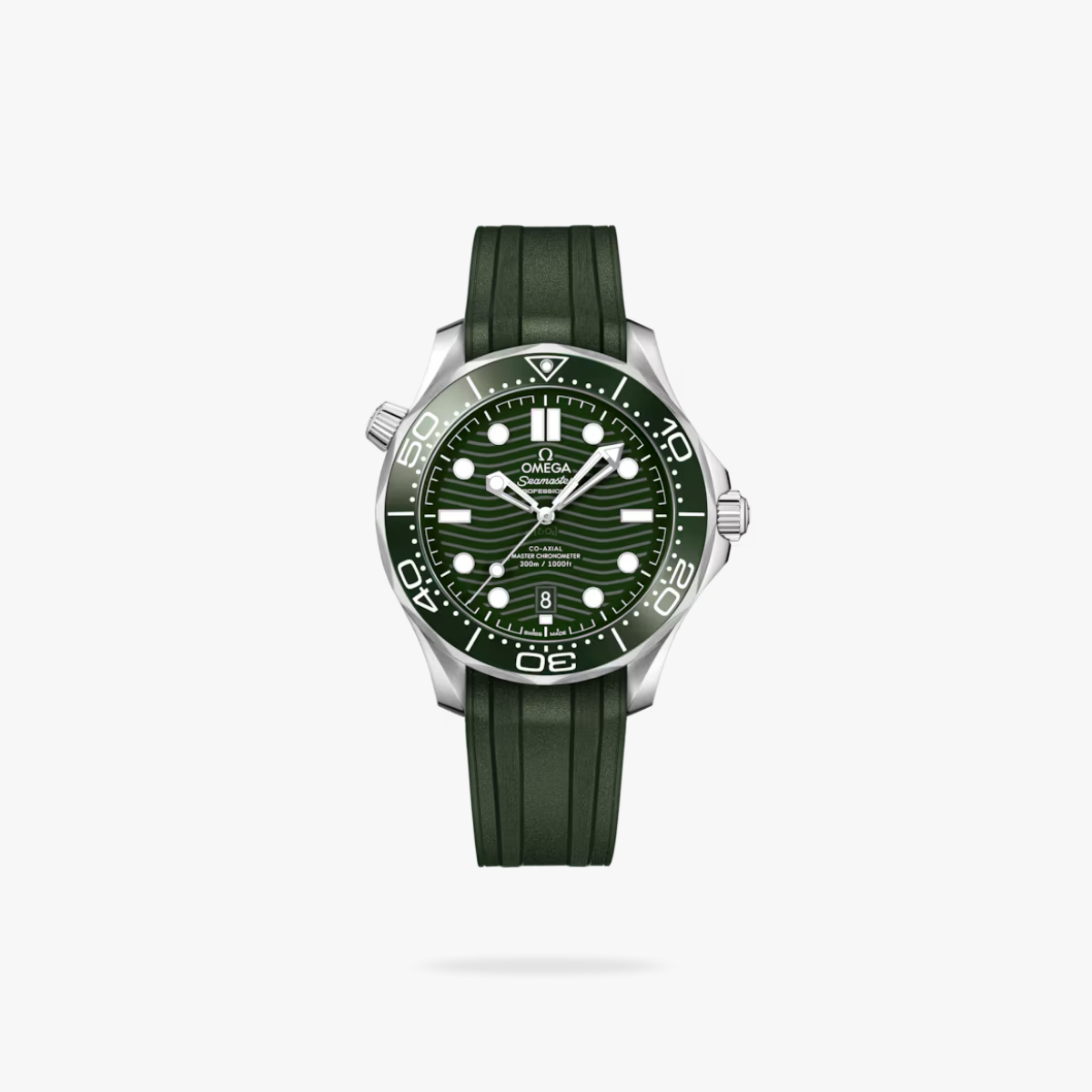 Celestial Seafarer Diver 300M 42mm Steel On Rubber Strap Green Dial 7823