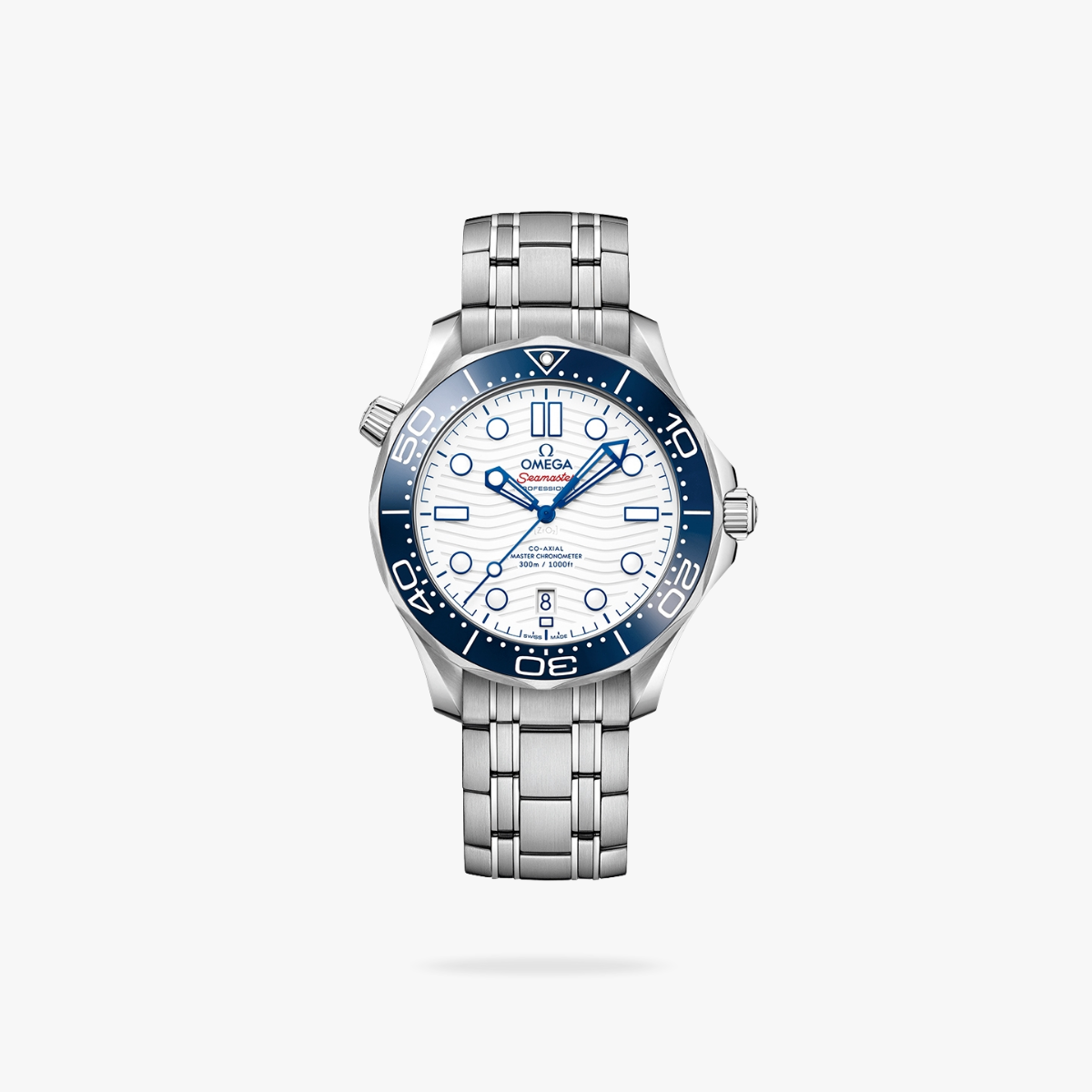 Celestial Seafarer Diver 300M 42mm Steel On Steel Blue White Dial 3398