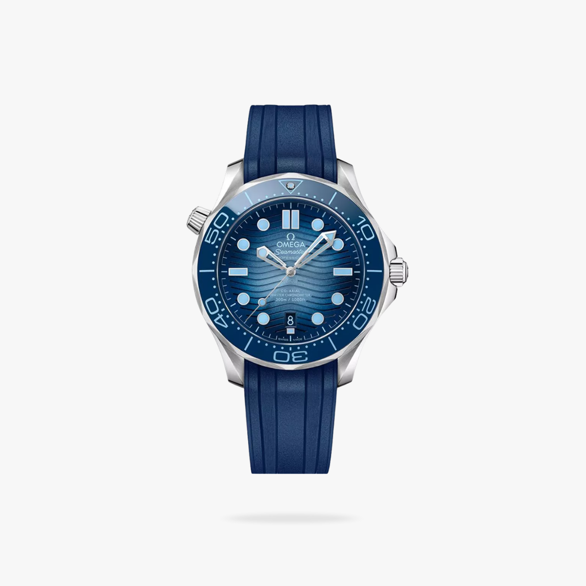 Celestial Seafarer Diver 300M 42mm Steel On Rubber Strap Blue Dial 4329
