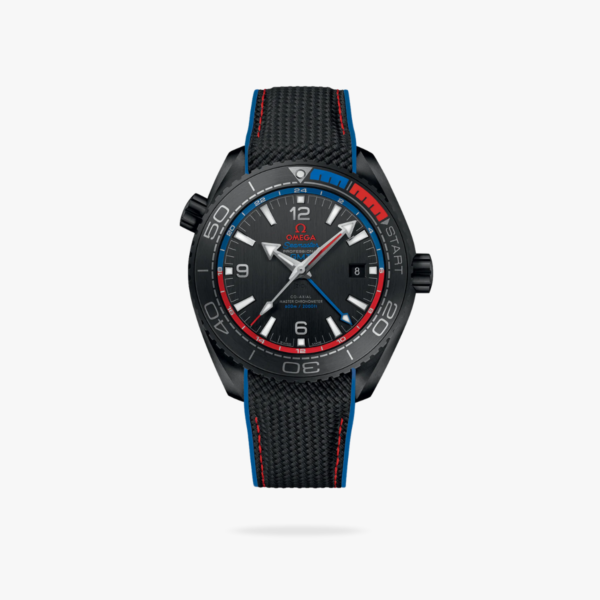 Celestial Ocean Diver 600M Traveller Deep Black 46mm Steel On Rubber Strap Black Dial 8011