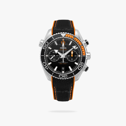 Celestial Ocean Diver 600M Chronograph 46mm Steel On Rubber Strap Black Dial 7610