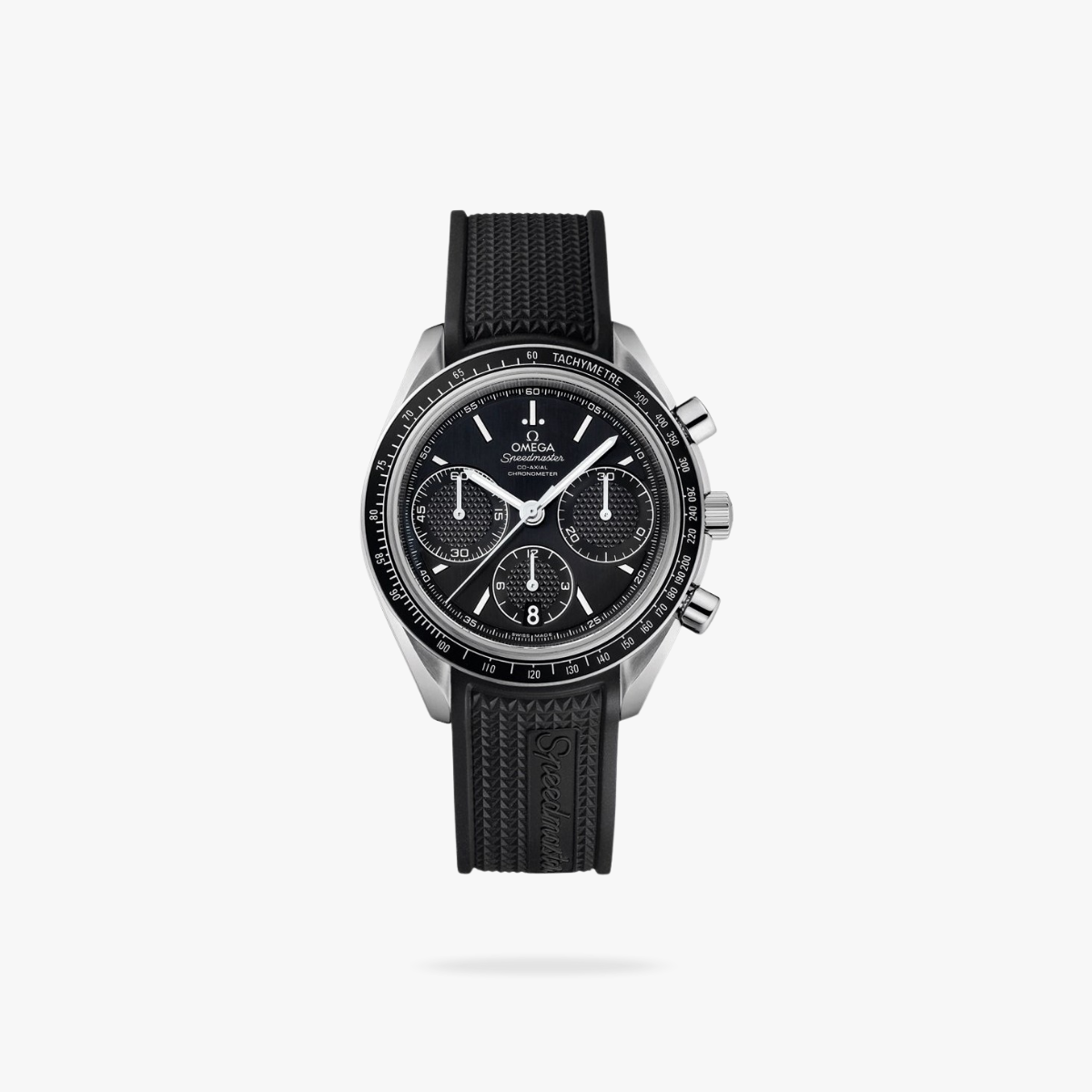 Celestial Racing Chronograph 40mm Steel On Rubber Strap Black Dial 7873