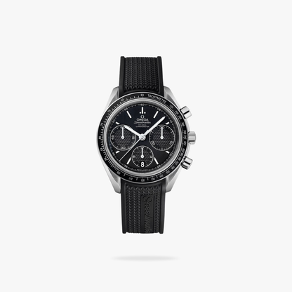 Celestial Racing Chronograph 40mm Steel On Rubber Strap Black Dial 7873