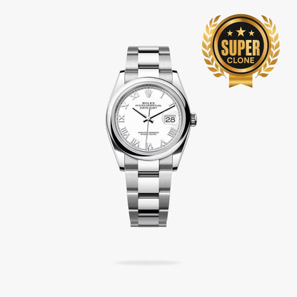 [Super Clone] Regency Classic Date 36 mm Timeless Domed Bezel White Dial 126200 8415