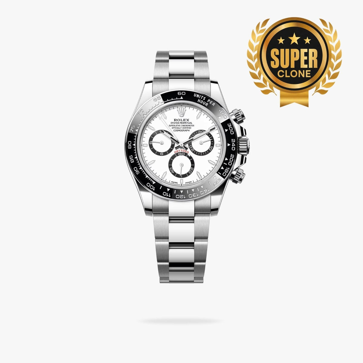 [Super Clone] Regency Racing Chronograph 40 mm Timelesssteel Ceramic Bezel Panda Dial 126500LN 4470