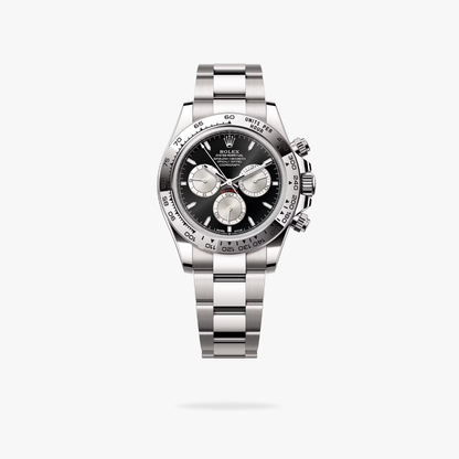 Regency Racing Chronograph 40 mm Timelesssteel Steel Bezel Bright black and steel Dial 126509 6501