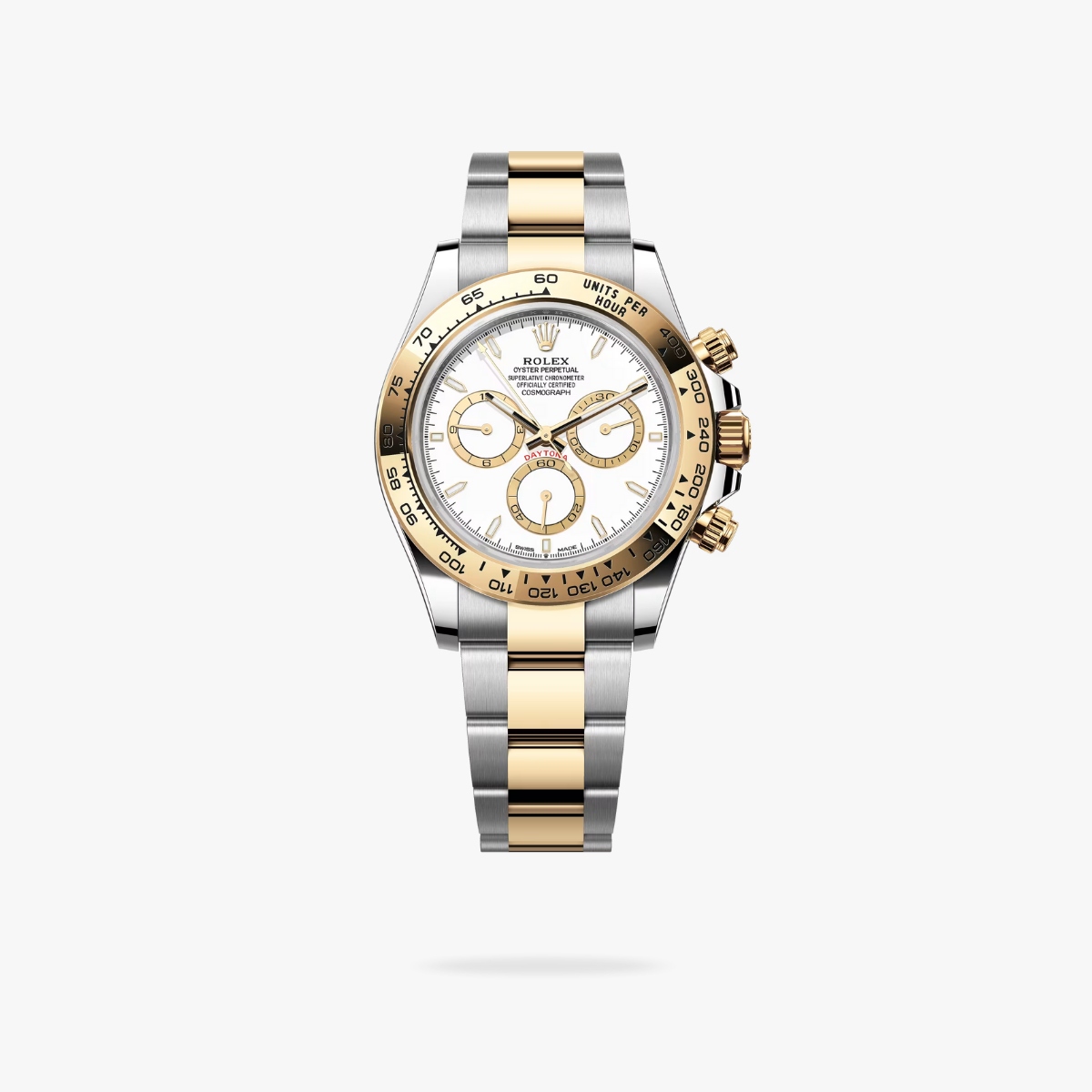 Regency Racing Chronograph 40 mm Timeless Yellow Bezel White golden counter rings Dial 126503 9991