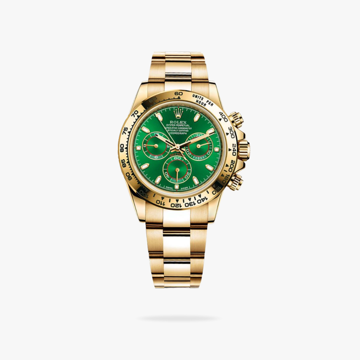 Regency Racing Chronograph 40 mm Timeless Yellow Bezel Bright green Dial 4698