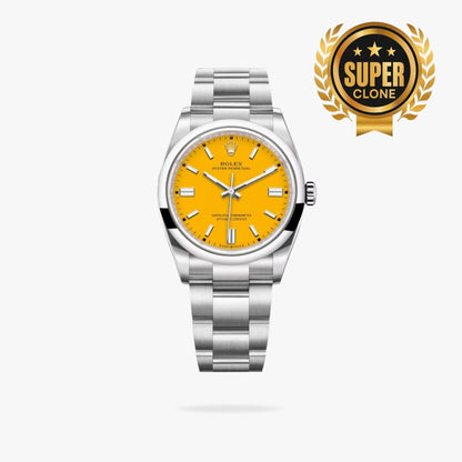 [Super Clone] Regency Timeless Perpetual 41 mm Timeless Trapeze Bezel Yellow Dial 6869