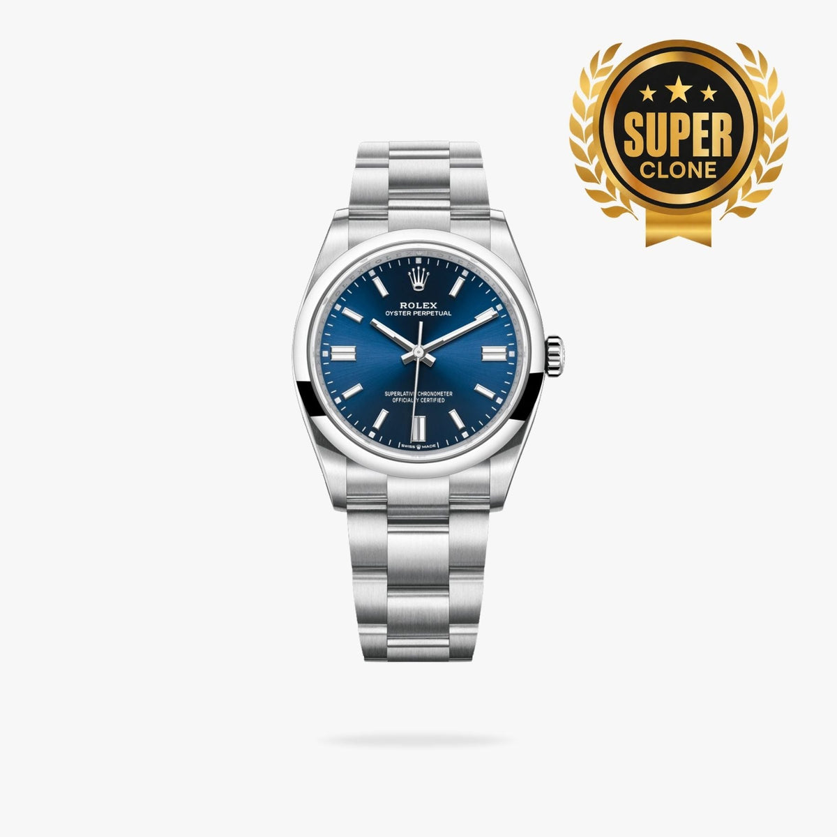 [Super Clone] Regency Timeless Perpetual 36 mm Timeless Trapeze Bezel Blue Dial 8773
