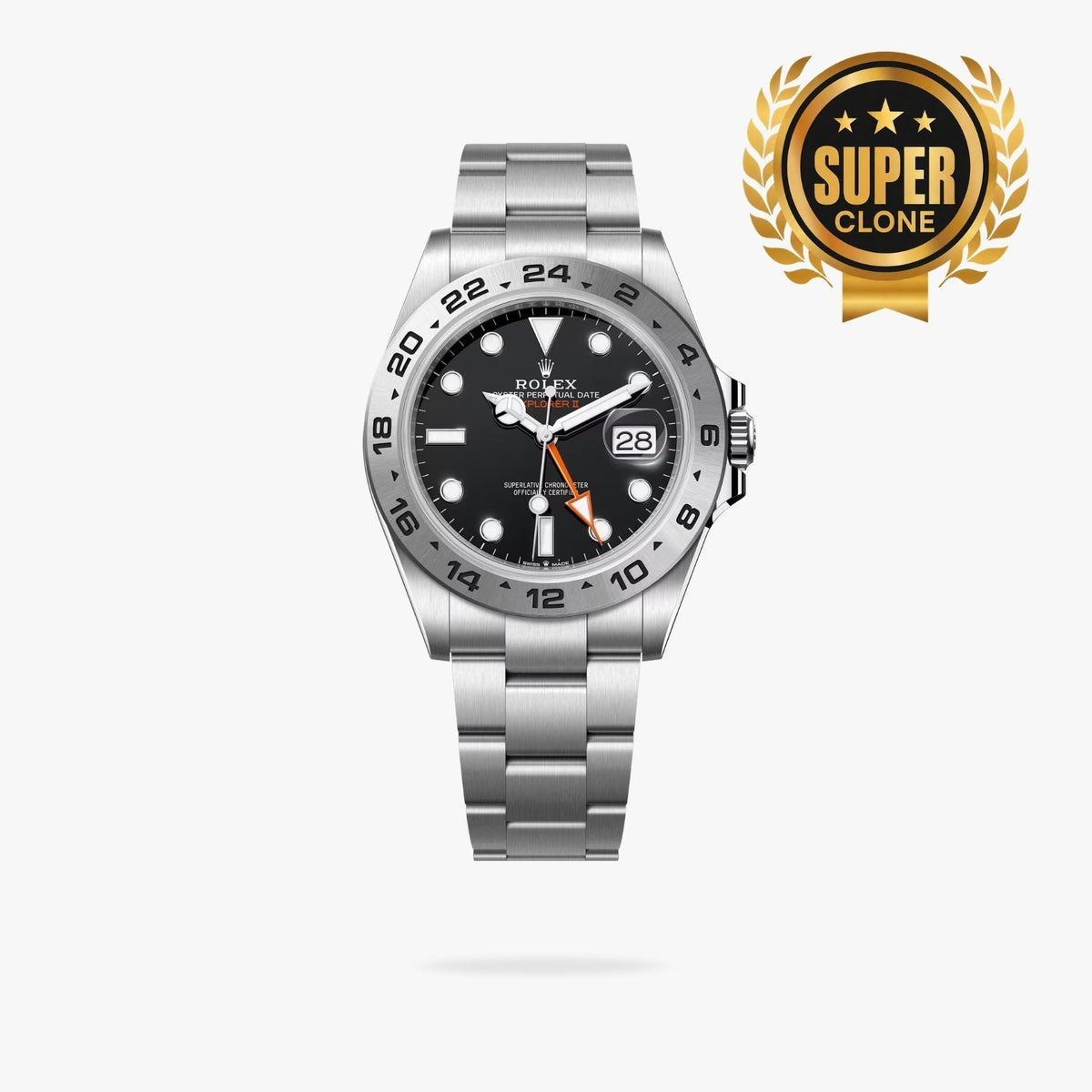 [Super Clone] Regency Adventurer II 42 mm Timeless Silver Bezel Black Dial 226570 5857