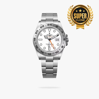 [Super Clone] Regency Adventurer II 42 mm Timeless Silver Bezel White Dial 226570 7512