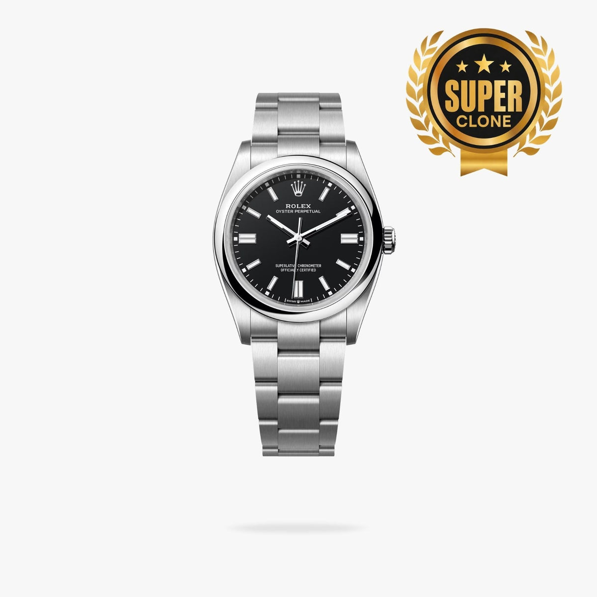 [Super Clone] Regency Timeless Perpetual 36 mm Timeless Trapeze Bezel Black Dial 126000 2187