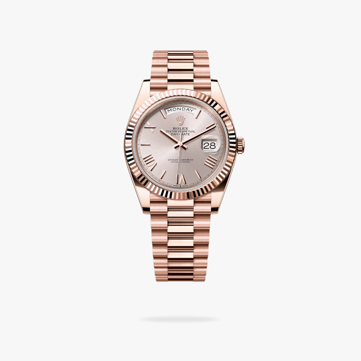 Regency Weekday 40 mm Weekday Fluted Bezel Sundust Dial 228235 2362