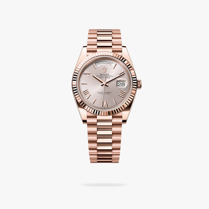 Regency Weekday 40 mm Weekday Fluted Bezel Sundust Dial 228235 2362