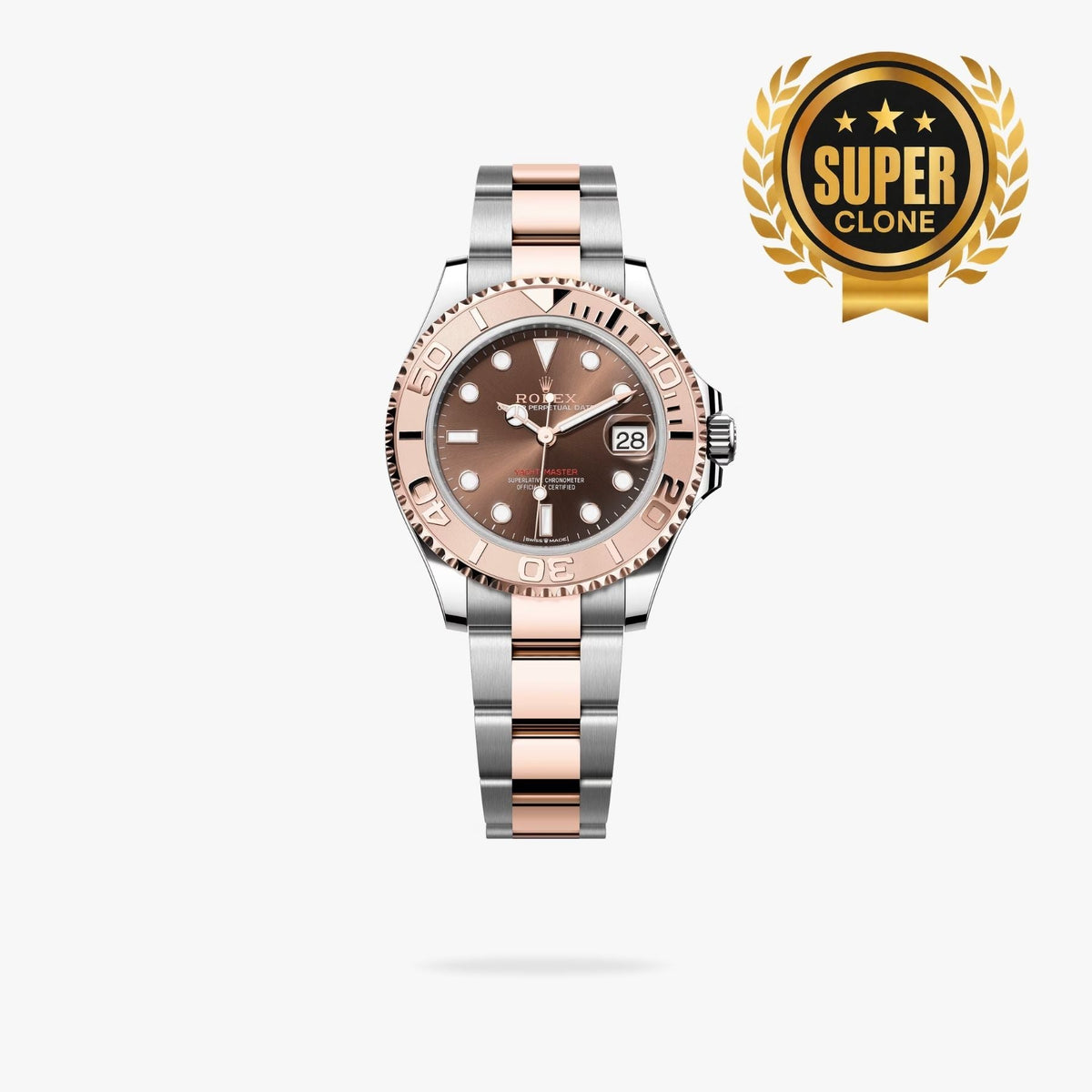 [Super Clone] Regency Marine Master 37 mm Timeless Everose Bezel Chocolate Dial 268621 2958