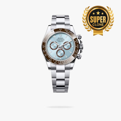 [Super Clone] Regency Racing Chronograph 40 mm Timeless The tachymetric scale Bezel Ice blue Dial 126506 8846