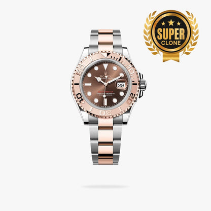 [Super Clone] Regency Marine Master 40 mm Timeless Everose Bezel Chocolate Dial 126621 4596