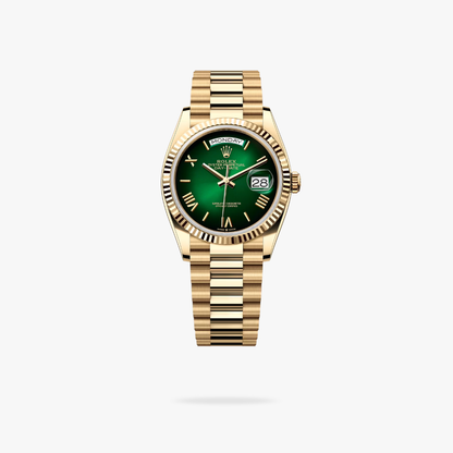 Regency Weekday 36 mm Weekday Fluted Bezel Blue ombre Dial 128238 7000