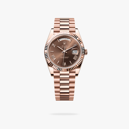 Regency Weekday 40 mm Weekday Fluted Bezel Chocolate Dial 228235 5961