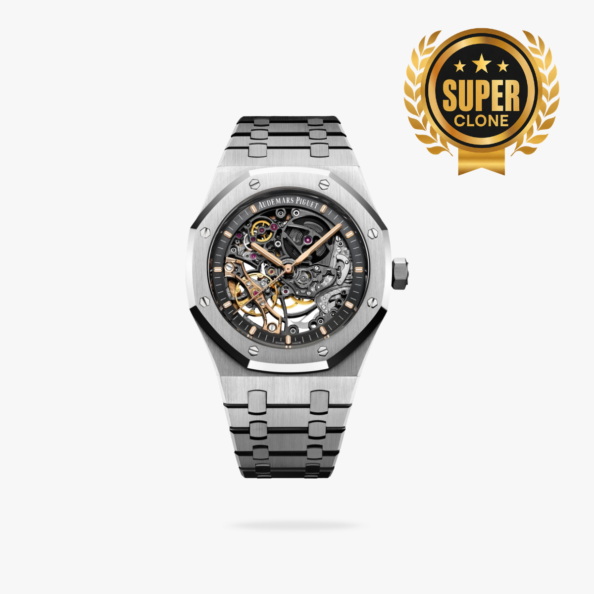 [Super Clone] Prestige Atelier Octagon Sport Double Balance Wheel Openworked 41mm Skeleton Dial Stainless Steel 3556