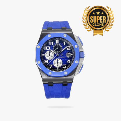 [Super Clone] Prestige Atelier Coastal Sport Chronograph 44mm Blue Dial Black Ceramic 5272