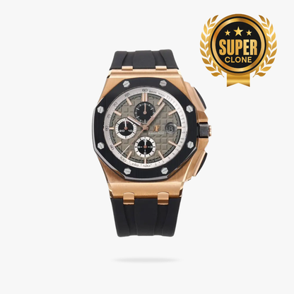 [Super Clone] Prestige Atelier Coastal Sport Chronograph 44mm Grey Dial Rose Gold 8403