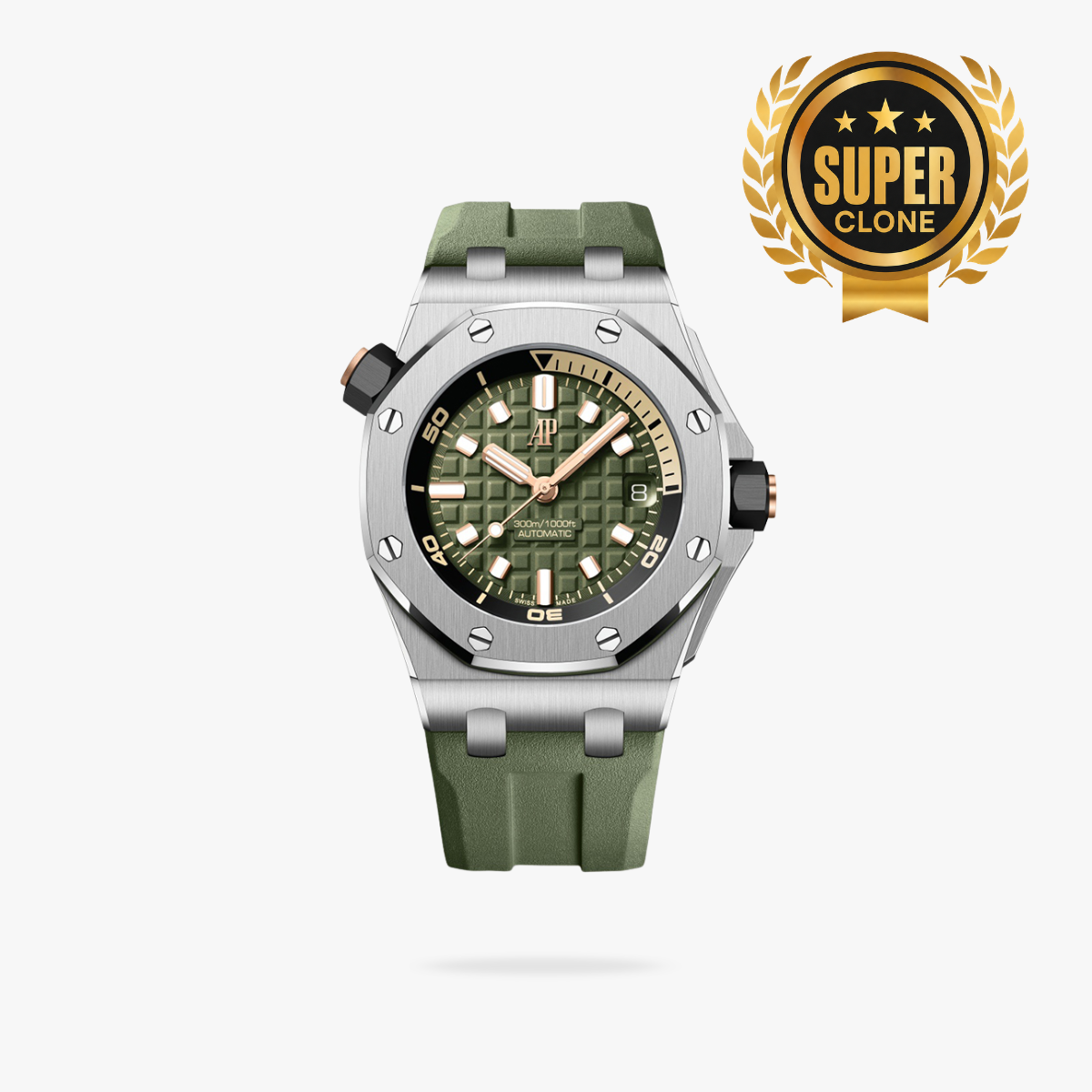 [Super Clone] Prestige Atelier Coastal Sport Diver 42mm Green Dial Stainless Steel 9044