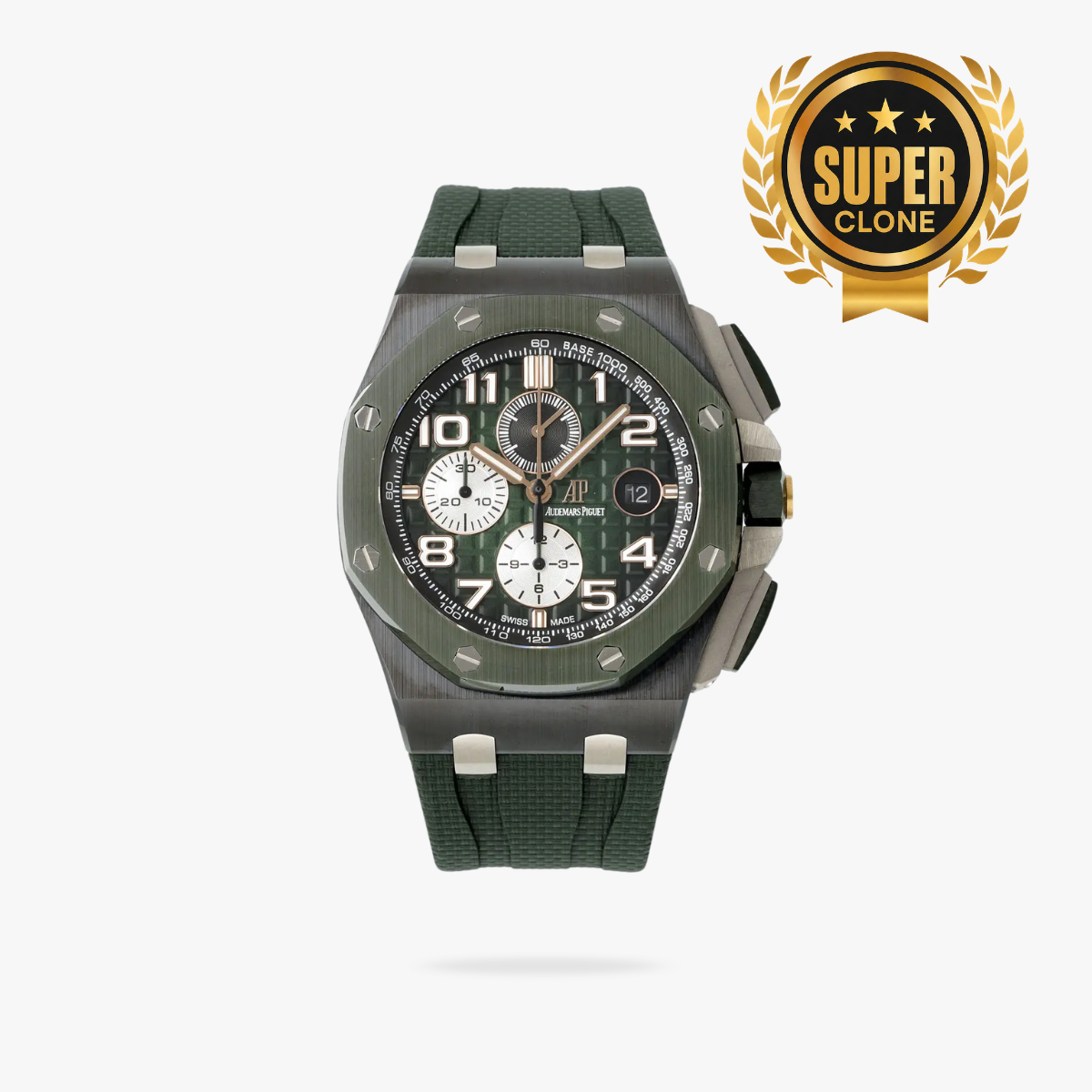 [Super Clone] Prestige Atelier Coastal Sport Chronograph 44mm Green Dial Black Ceramic 4606