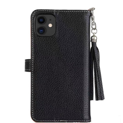 《🧡 Orange Lychee - Leather Phone Case | Wallet Design》