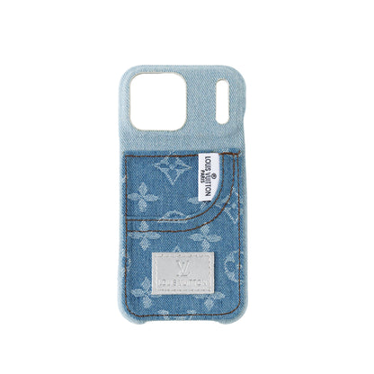 Denim Monogram Phone Case