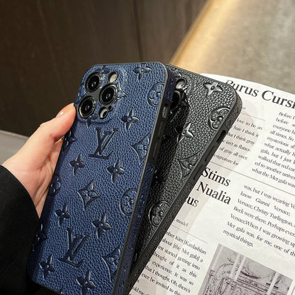 Lou Color Leather iPhone Case
