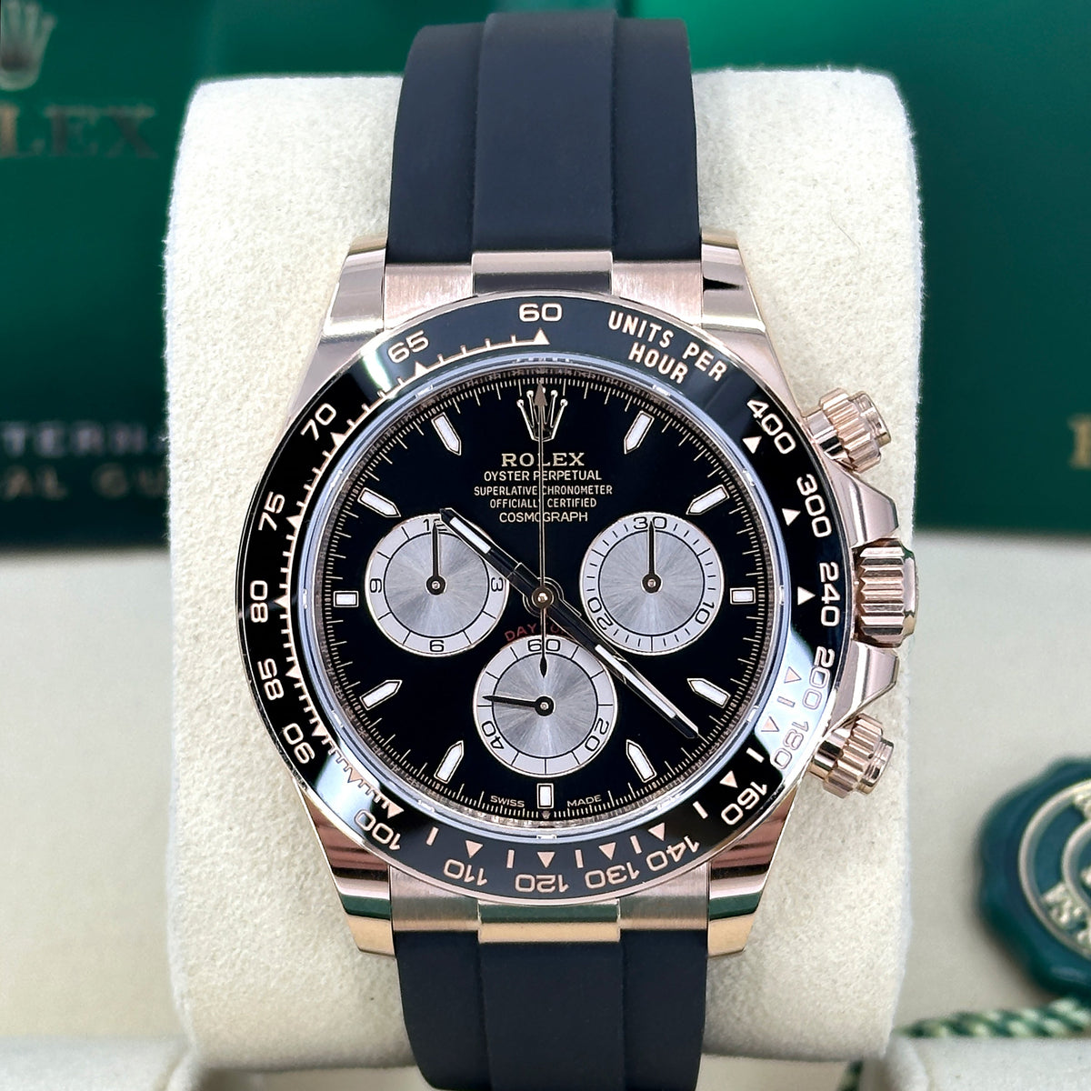 wrist watch Cosmograph Daytona 40mm, 18k Everose Gold, Ref# 126515ln-0002 watch