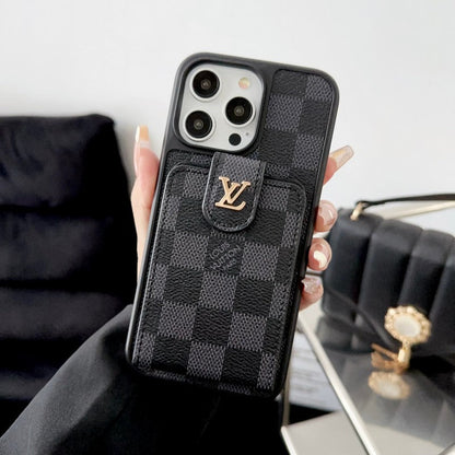 Lou Black & White Card Bag iPhone Case