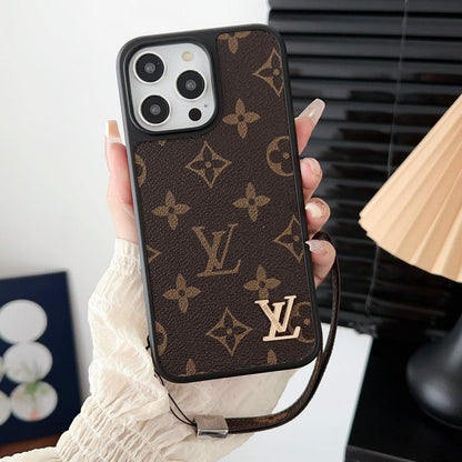 Lou Classic Brown Hand Chain iPhone Case