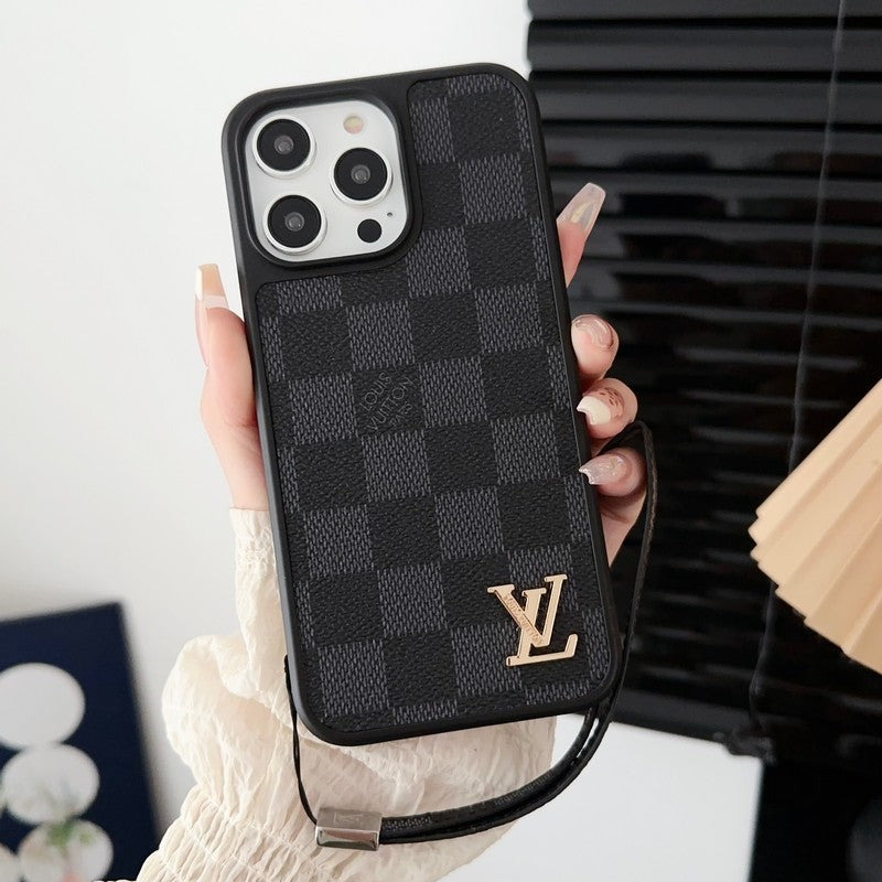 Lou Black & White Hand Chain iPhone Case