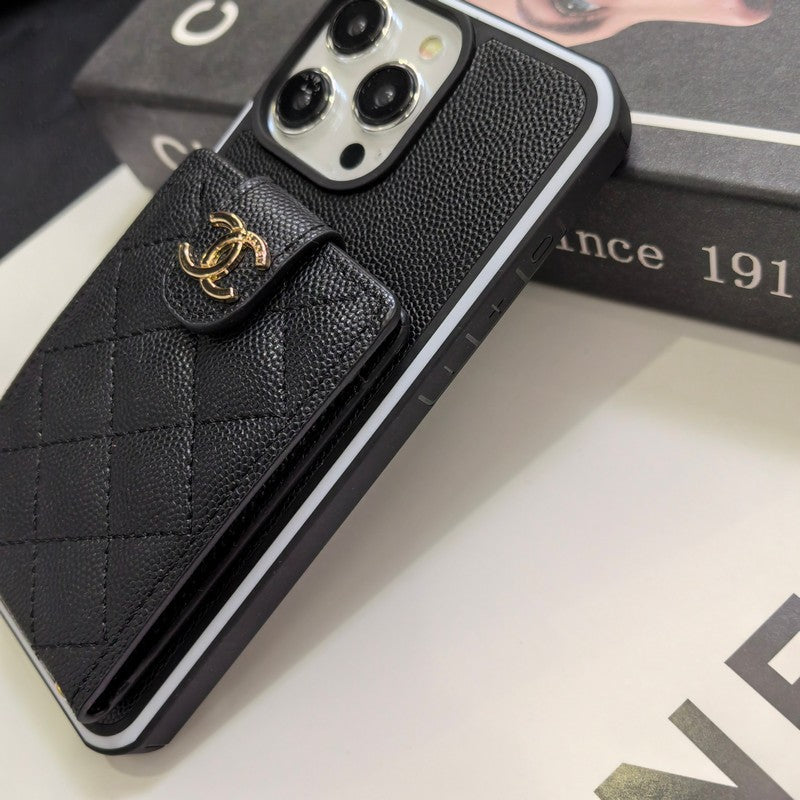 C.C Crossbody Leather iPhone Case
