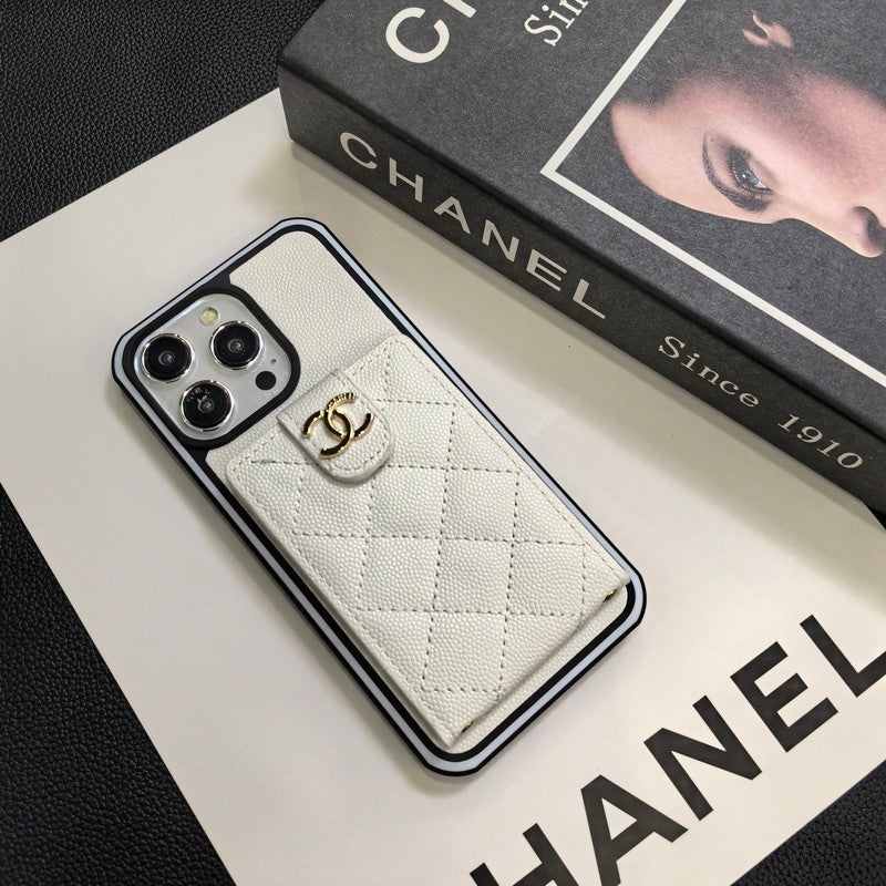C.C Crossbody Leather iPhone Case