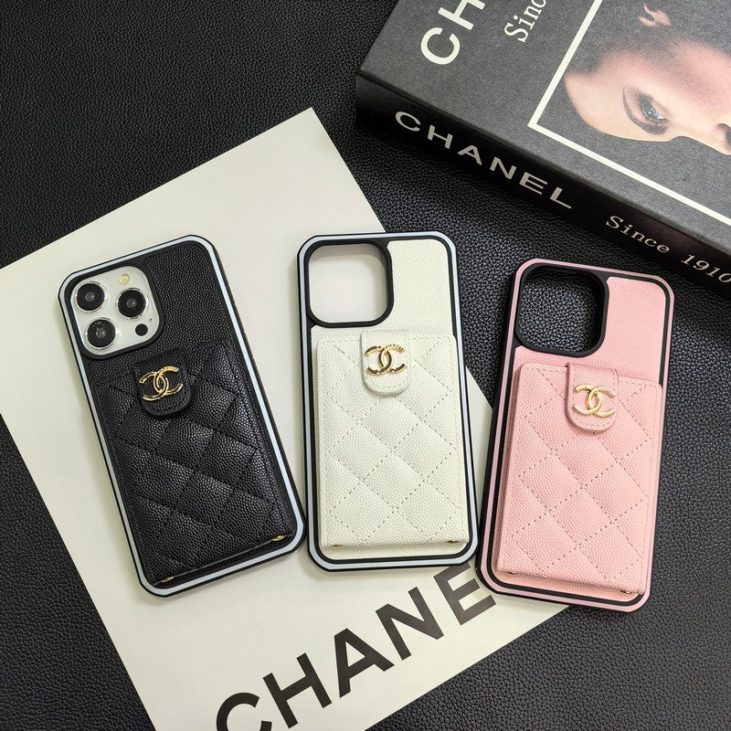 C.C Crossbody Leather iPhone Case