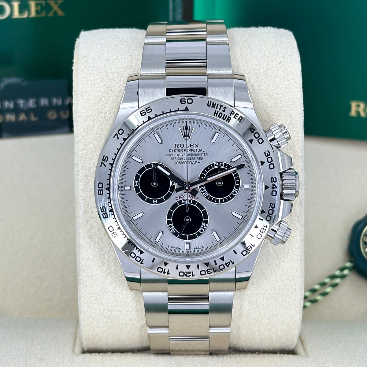 wrist watch Cosmograph Daytona 40mm, 18k White Gold, Ref# 126509-0003 watch