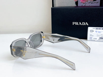 2024 Triangle logo rectangular cut anti-glare sunglasses