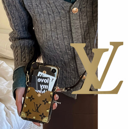 Lou Chain Leather iPhone Case