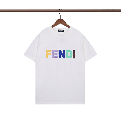 Rainbow Letter F Print T-shirt