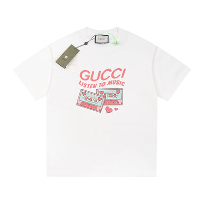 Record print T-shirt