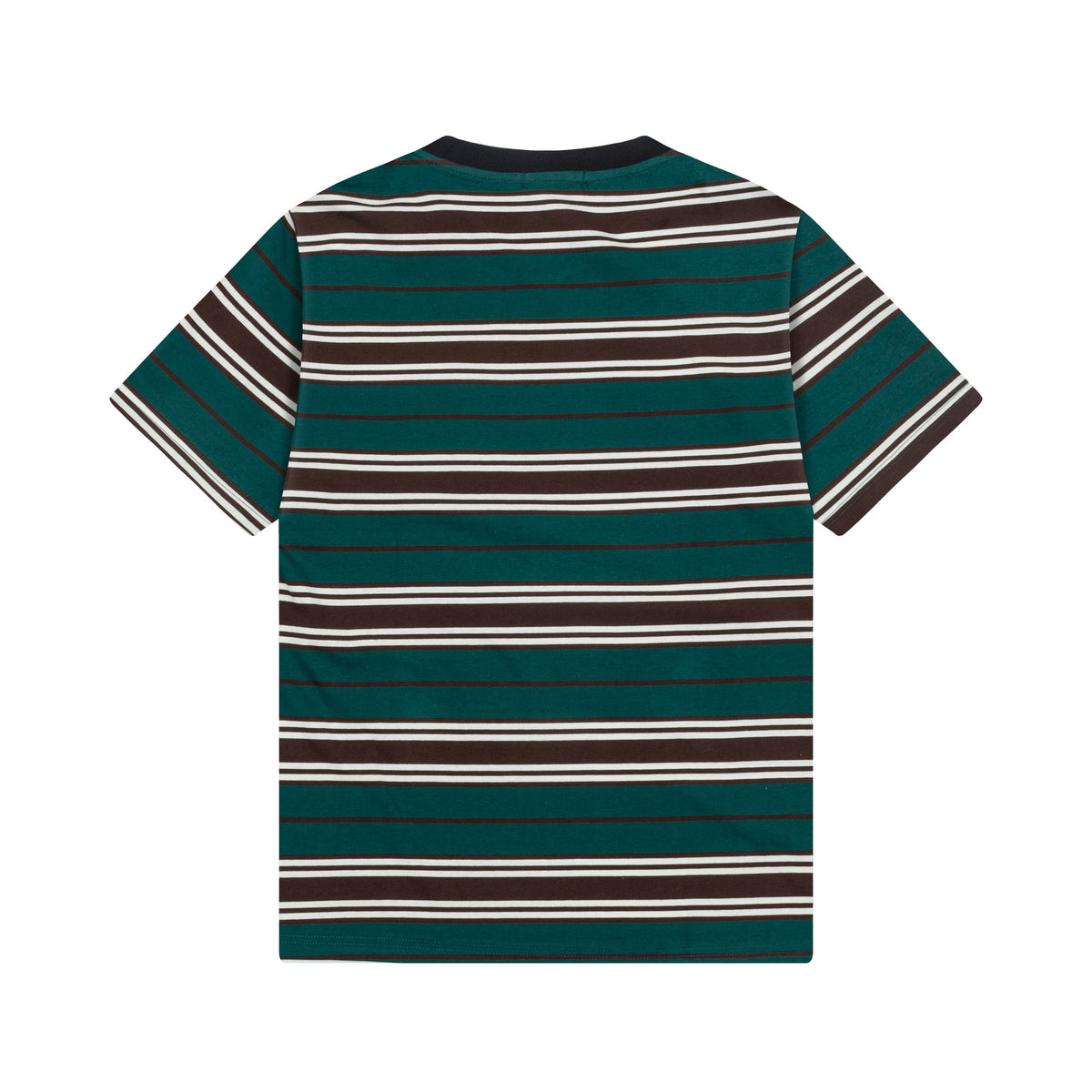 New contrasting striped embroidered T-shirt